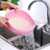 Fine Perforated Vegetable Basket Kitchen Rice Washing Basin Household Food Grade Plastic Drain Basket