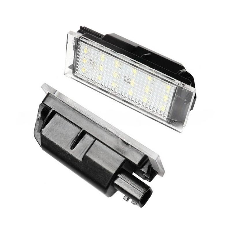 1/2pcs LED Number Plate Light for Renault Clio Laguna 2 Megane 3 Twingo Master Vel Satis Wind Trafic Twizy License Plate Light