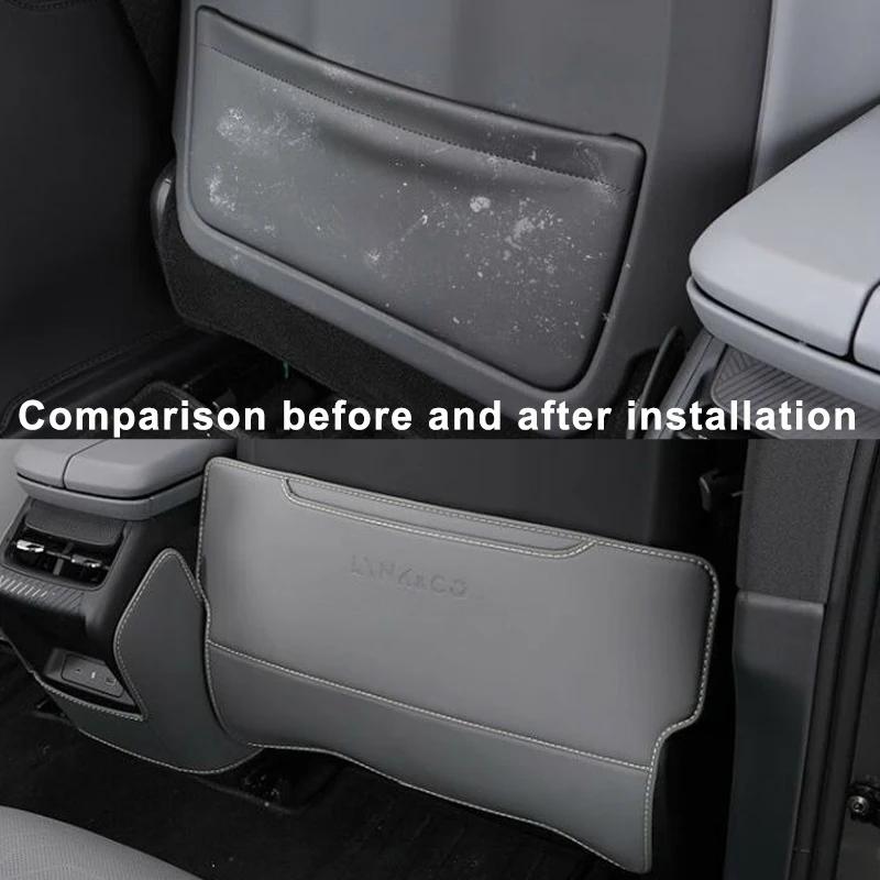 Car Seat Back Pad Anti-Kick Armrest Box Protector Cushion for Lynk & Co 07 EM-P 2026 2026 Anti-Dirty Mat Auto Accessories