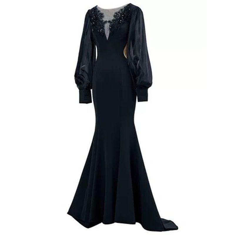 Вечернее Платье Длинное Макси Ночной Клубное Платье Платье на День Рождения Black S