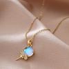 Fashionable Heart Titanium Steel Necklace: Women's Clavicle Chain, Hip Hop Style, Niche Design.