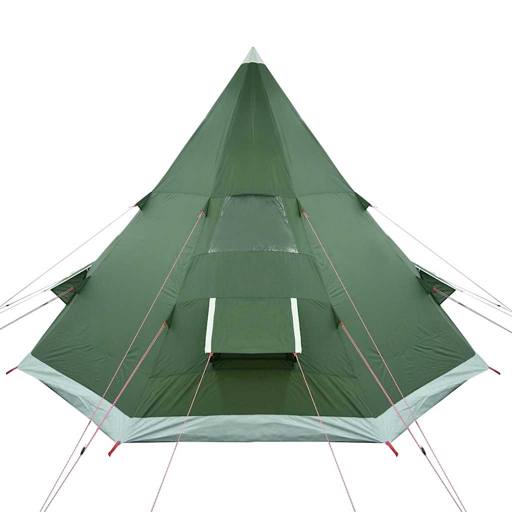 Tipi Camping Tent for 4 Persons Green Waterproof