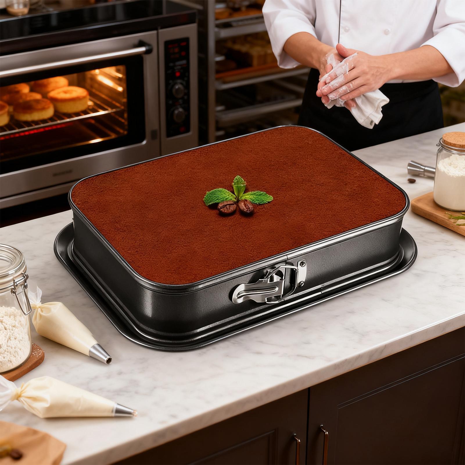 Small Cake Pans 13x9 Inch Non-Stick Reusable Cake Baking Tray Cookie Sheet For Cheesecake Cookie Pizza Muffin Brownie Bread Ice China Mainland