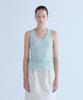 Boyeon Ribbed Sleeveless T-Shirt Mint 0191