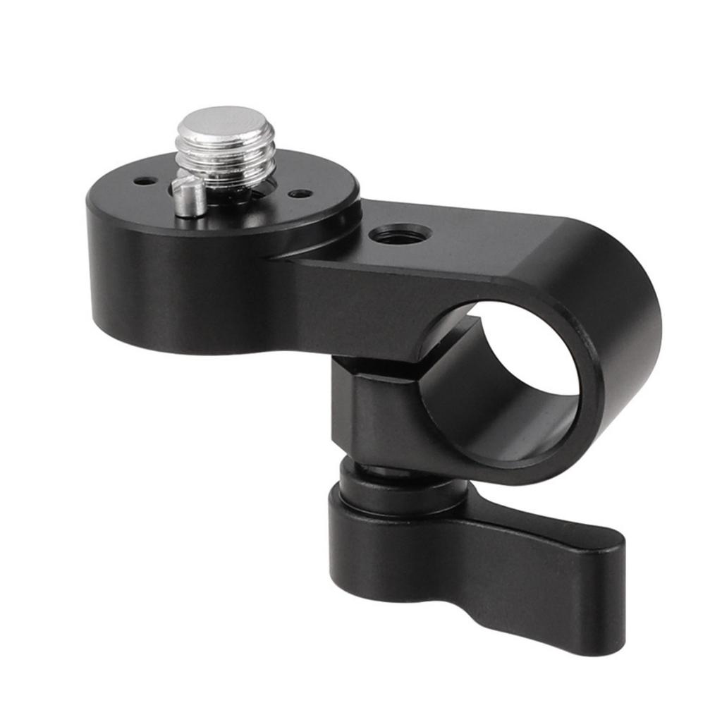 15mm Diameter Single Hole Tube Clamp Aluminum Alloy with 3/8 Thread for DSLR Camera Cage Rig