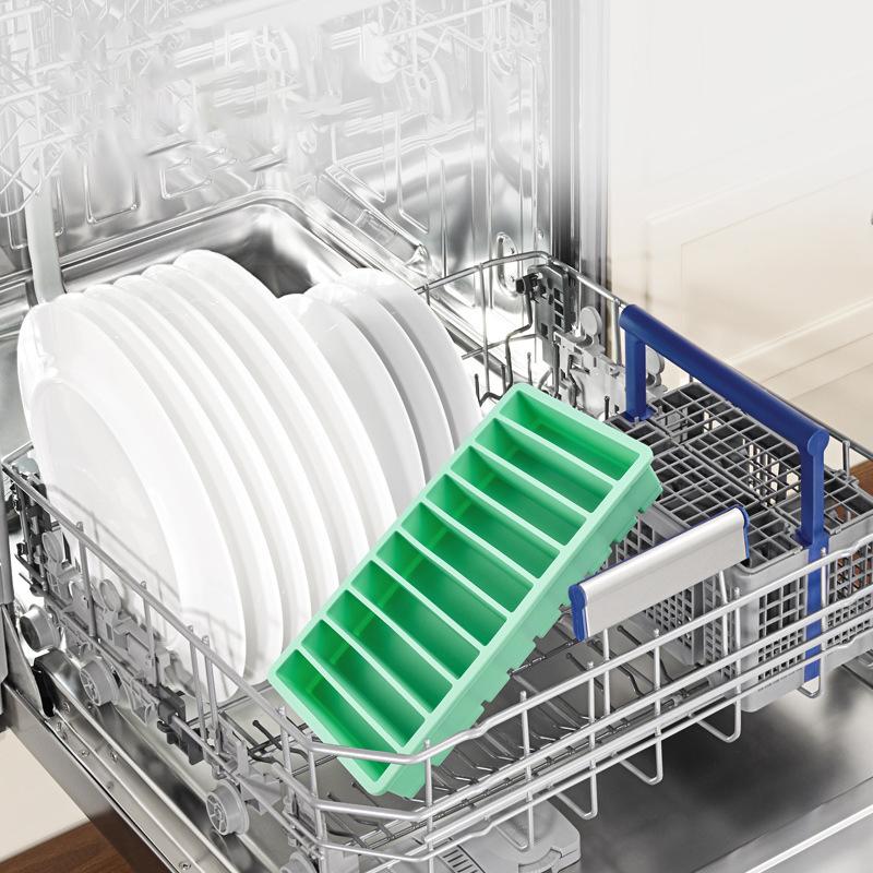 Jätteförvaring för mat måltid sås med lock silikon frysbrickor extra stor soppa is 6/10 kuber bricka mat frysformar