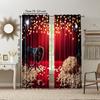 2 Pcs   Versatile Polyester Transparent Curtains for Home Decoration Movie Night for Use In Bedrooms and Living Rooms