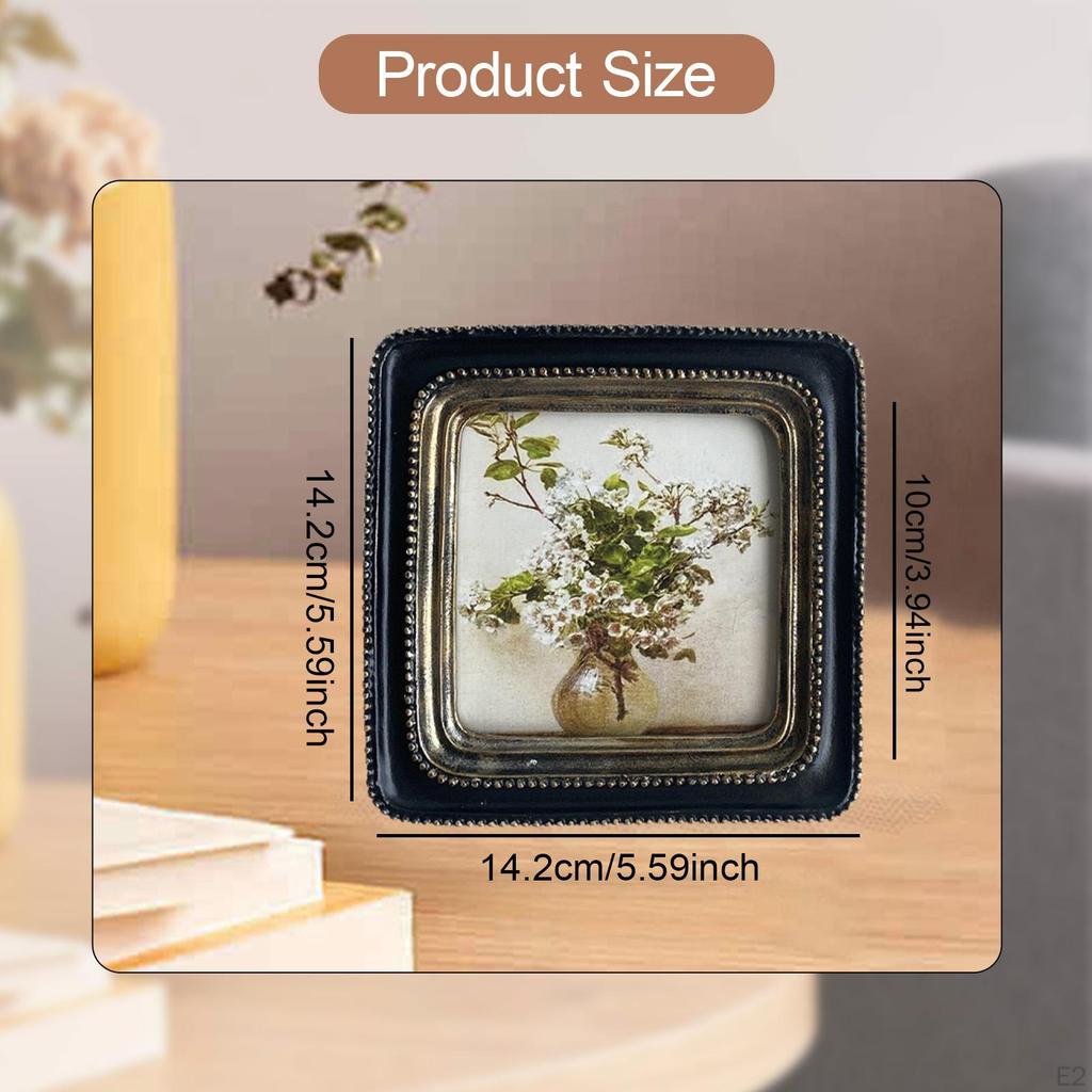 Ornate Picture Decorative Retro Tabletop Wall Display for Dining Room Gallery Kitchen Studio