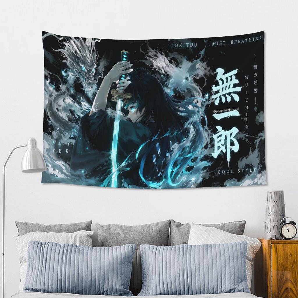 Demon Slayer Cutecore Tapestry Room Decoration Home Decoration Tapestry Decor Accessories Cute Room Decor