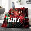 1pc Number 7 Soccer Blanket, Gift, for Men and Women, Soft Blanket, Good for Sofa Bed Couch Travel, Lightweight Flannel Blanket