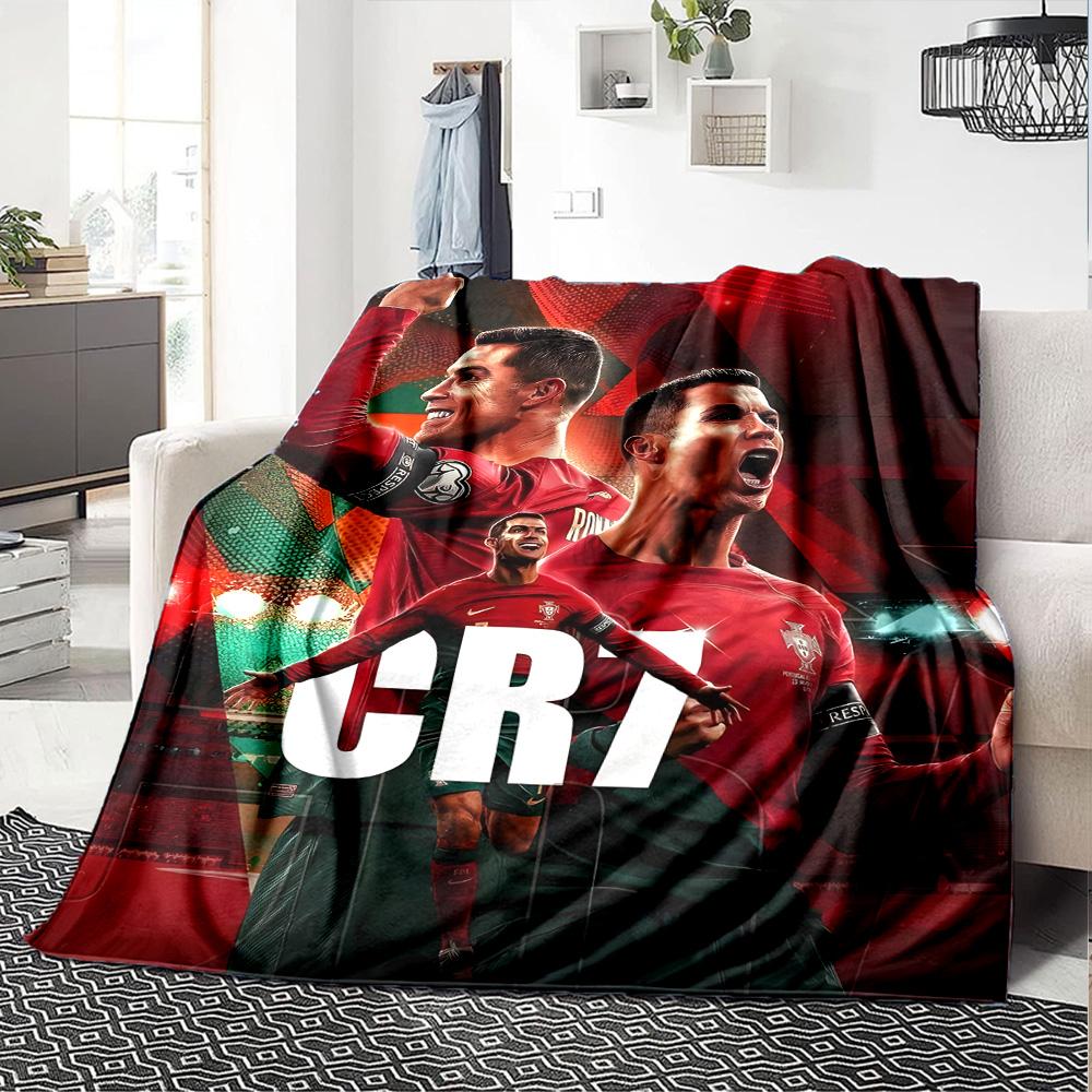 1pc Number 7 Soccer Blanket, Gift, for Men and Women, Soft Blanket, Good for Sofa Bed Couch Travel, Lightweight Flannel Blanket