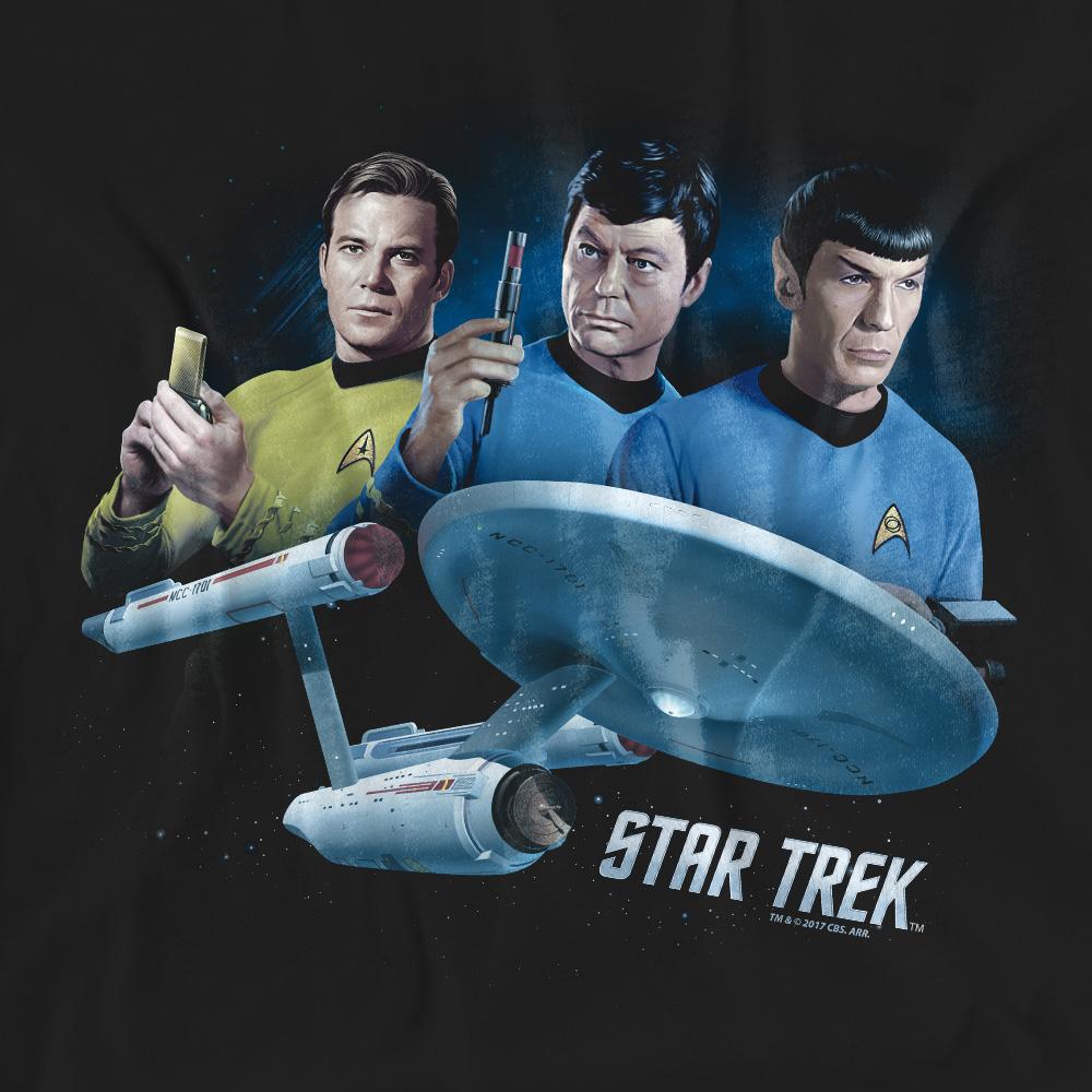 STAR TREK Unisex Adult Hand Three T-Shirt