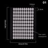 100Pcs Manicure Support Double-Sided Adhesive Tape Transparent Acrylic Nail Art Work Display Board Paste Adhesive Strip Cut-Free