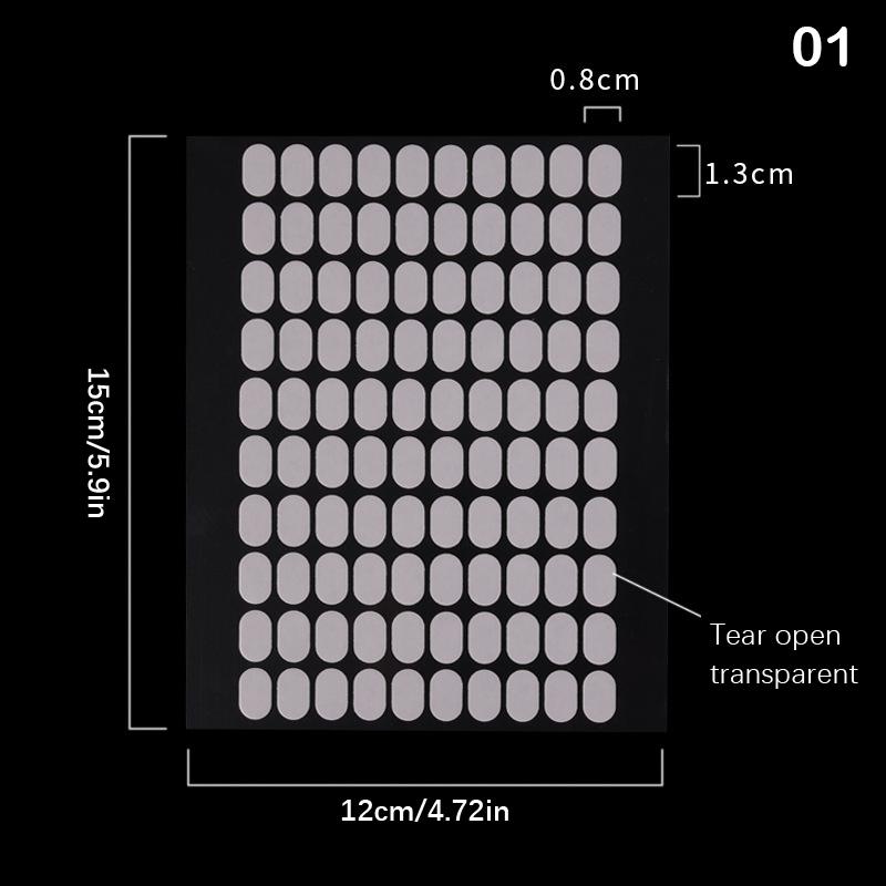 

100 шт., двухсторонняя клейкая лента для маникюра, прозрачная акриловая доска для дизайна ногтей, клейкая лента без вырезов as the picture