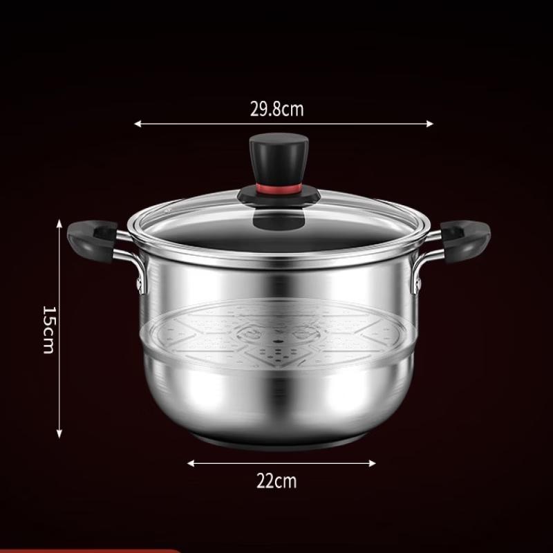 ZISIZ Утолщенная кастрюля из нержавеющей стали
