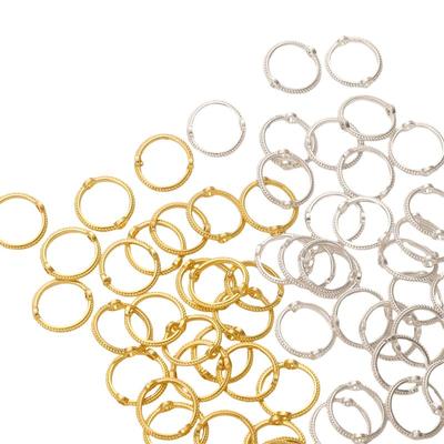 30 ks Kovová konzervovaná krajka Sada korálků Omotávací korálkový kroužek Volné vymezovací korálky pro výrobu šperků DIY Náramek Náhrdelník Přívěsky