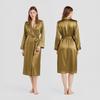 100% Mulberry Silk Robes Women Long Bathrobe Premium Loungewear