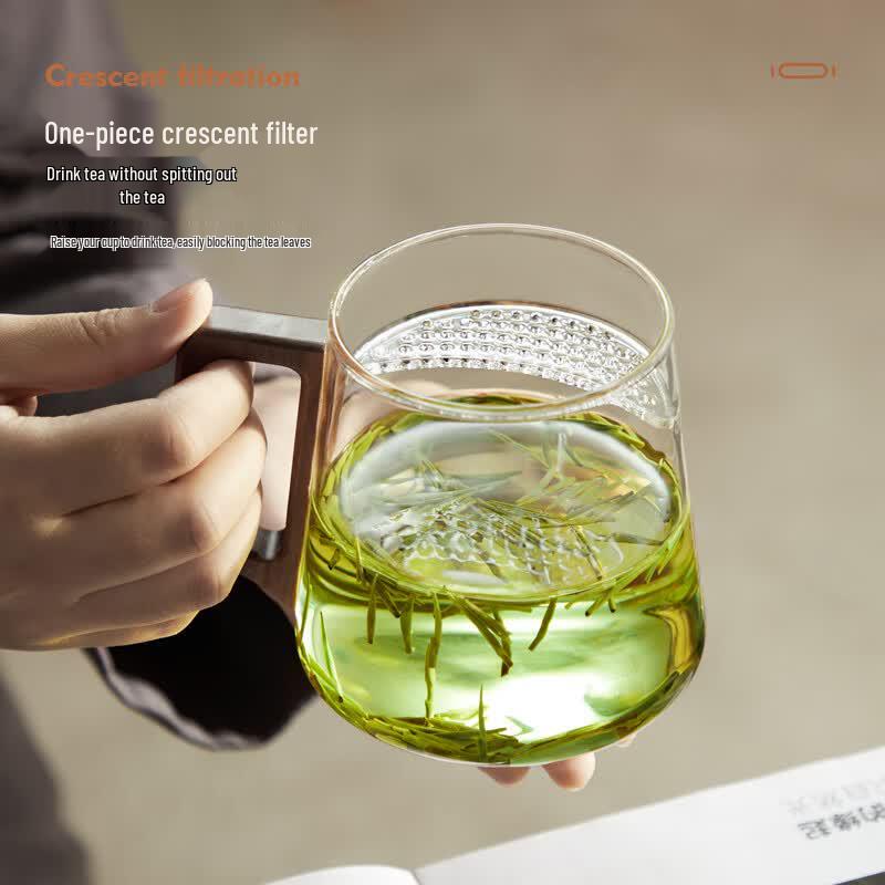 Large Capacity Borosilicate Glass Tea Cup