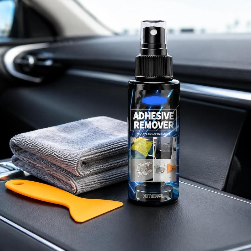 Adhesive Remover Bottle, 100 ml for Label Removal, Sticker Cleanup, Car Decal Adhesive Care, and Daily Direct Application Home Tasks