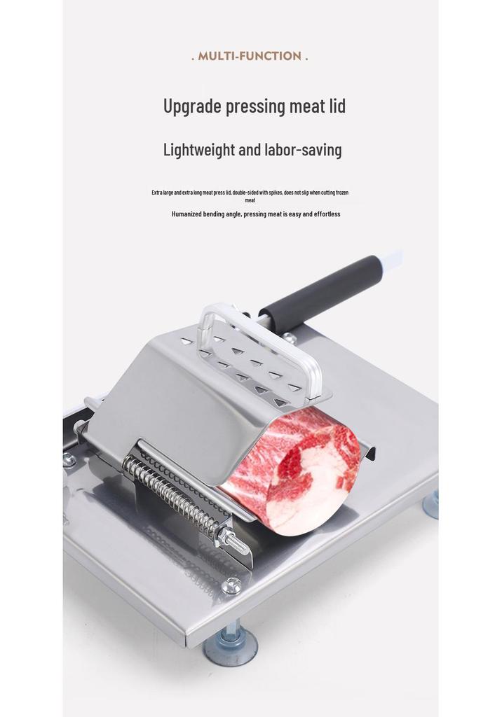 Multifunctional Stainless Steel Meat and Vegetable Slicer for Home and Commercial Use