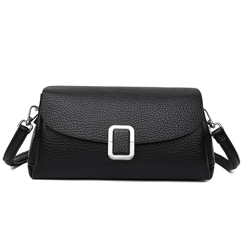 Simple Women's Bag, Single-shoulder Bag, Fashionable PU Soft Leather Underarm Bag, Trendy Hand-held Crossbody Bag