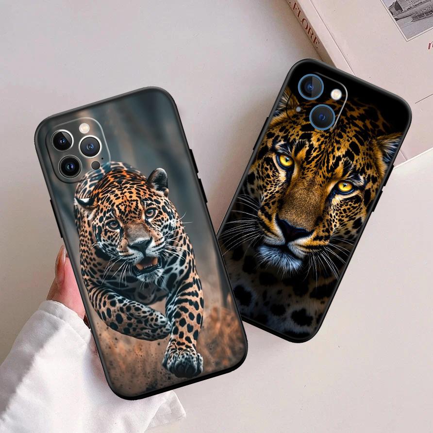 RA16 Leopard Phone Case for Samsung Galaxy A11 A12 A13 A15 A52S A53 A55 A56 A70 A71 A72 A73 F06 F16 F56 S10 Plus S10e