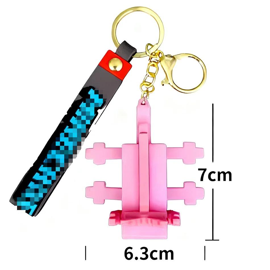 

Hot Trendy Acrylic Keychain with Cartoon Characters Bag Pendant Backpack Charm Car Keyring - Fun Present for Friends