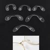 10pcs U Shape Silicone Conjoined Eyeglass Soft Nose Pads for Glasses Anti-Slip Insert Nose Pad