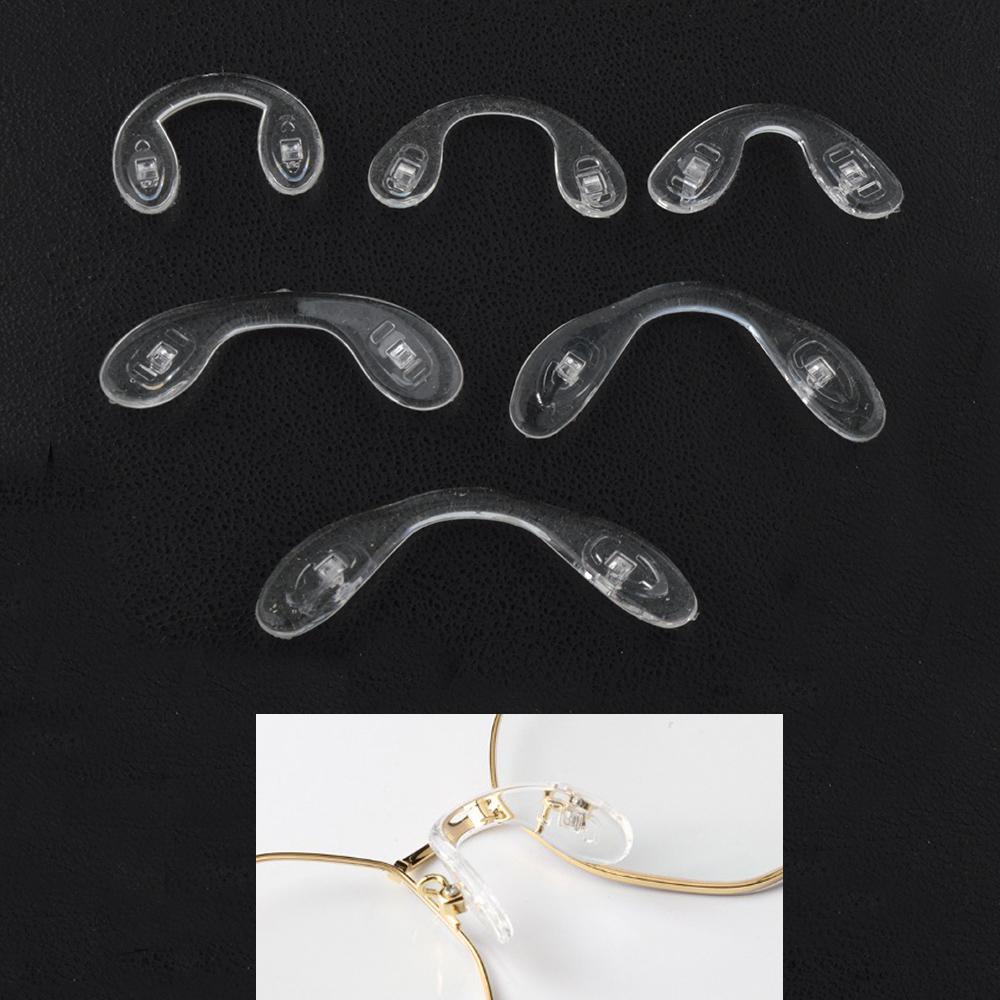 10pcs U Shape Silicone Conjoined Eyeglass Soft Nose Pads for Glasses Anti-Slip Insert Nose Pad