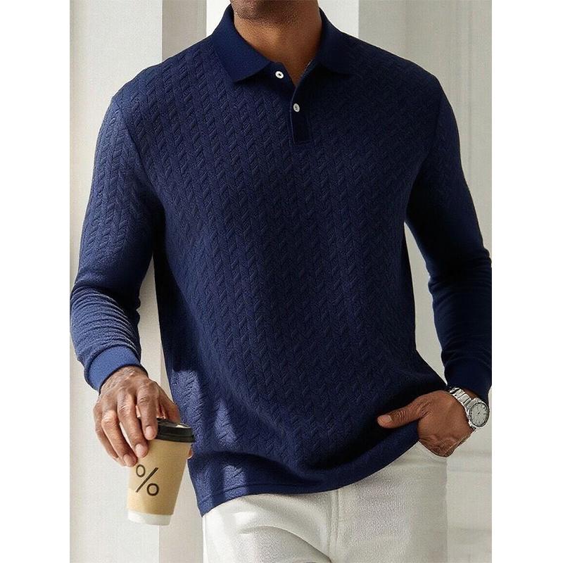 Men Long Sleeve Polo Shirt High Quality Male Clothing Office Polos T-Shirt Business Poloshirt Casual Fashion Polo T Shirt Men