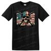 Skull T Shirt American Flag Guns Patriotic Design Graphic Tee