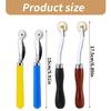 20Pcs Leather Creaser Wheel Tool 2mm 4mm Leather Stitching Marking Spacer Wheel Tool for Leather Working Sewing