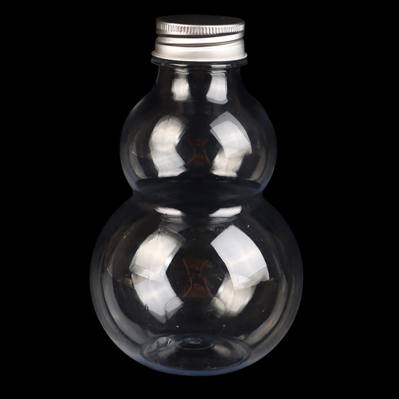 Disposable 500Ml Gourd Water Bottles For Milk Tea Coffee Juice Portable Drinking Cup Home Clear Juicing Beverage Drink Bottle