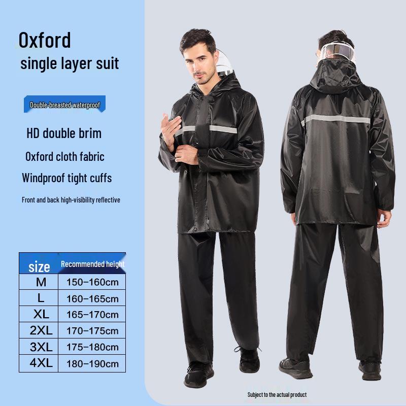 Men's and Women's Waterproof Motorcycle Raincoat and Pants Set