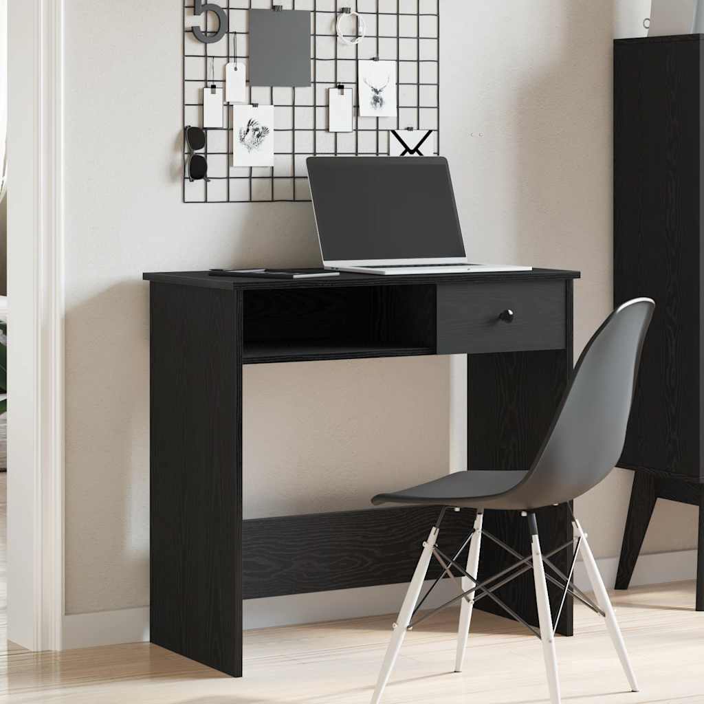 Vidaxl Desk, Black, 80X40X75 Cm, Wood-Based Material
