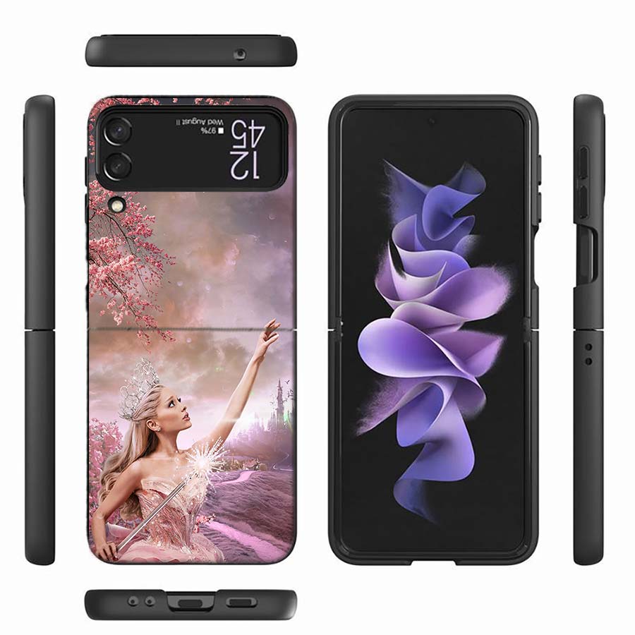 Ariana Grande Phone Case For Samsung Z Flip 6 7 5G Z Flip 5 Galaxy Z Flip 3 4 5G ZFlip Shockproof Hard Cover TPU PC Coque Capa S