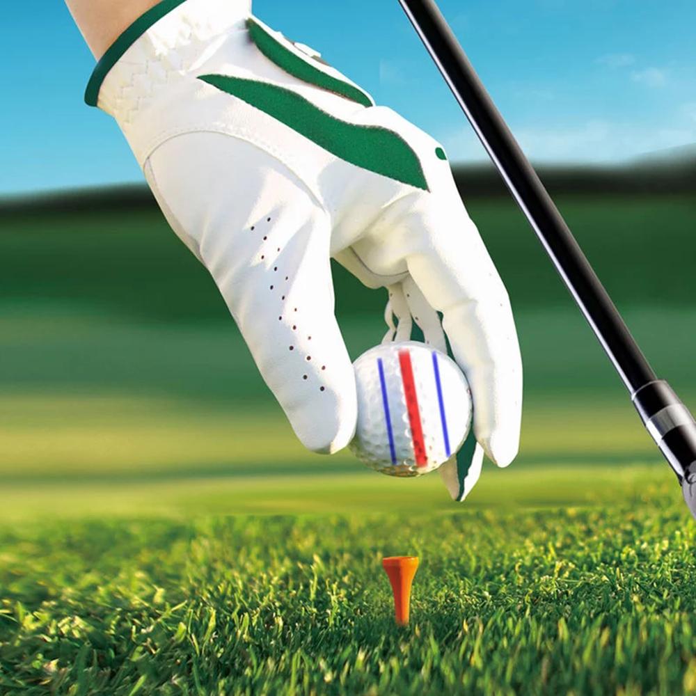 Aids Triple Track Alignment Marks Tool Golf Scriber Golf Ball Line Marker Pen Drawing Templates