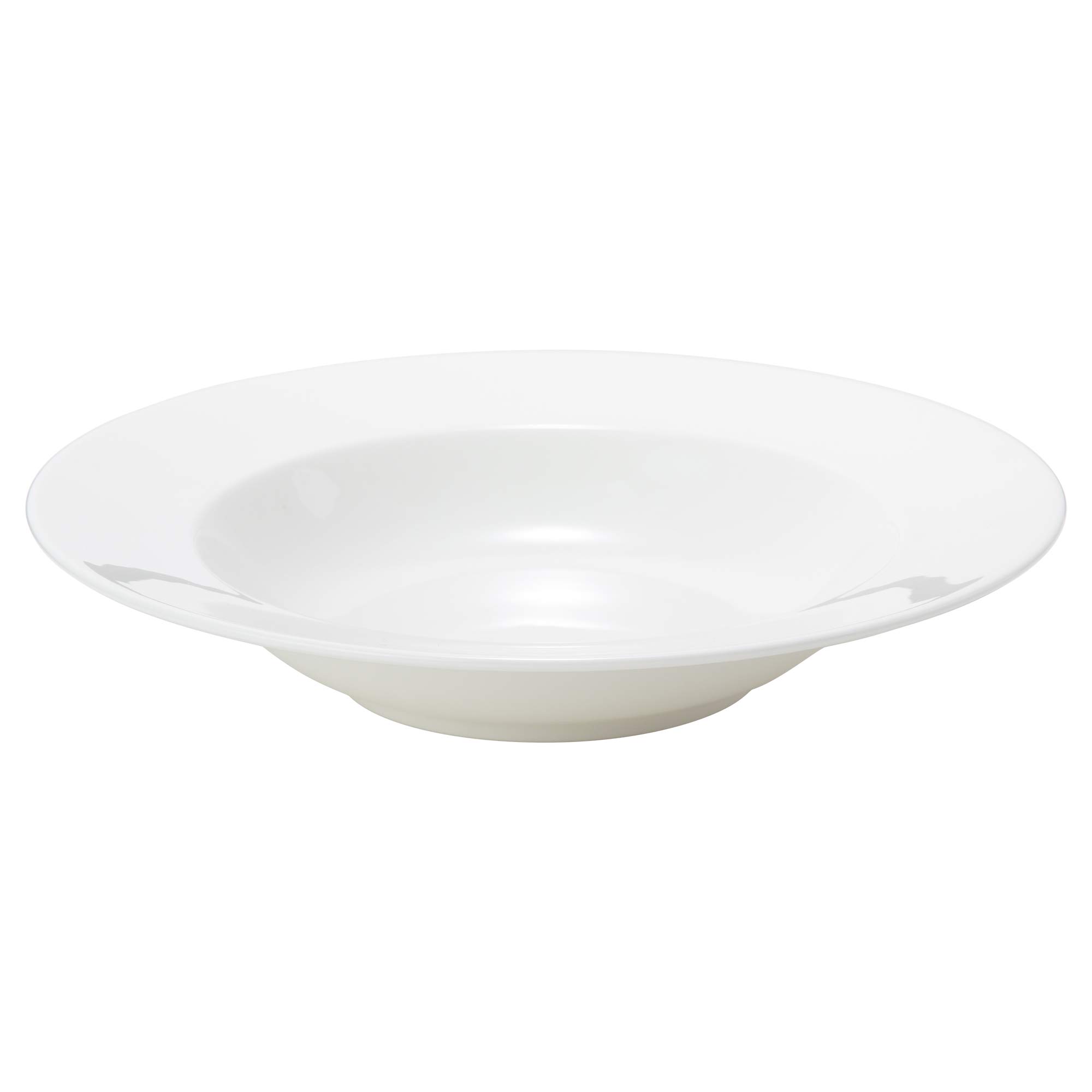 

NARUMI 20cm Soup Plate with Rim, Pasta Plate, White, Stylish and Simple Design, Microwave and Dishwasher Safe, 50131-3537