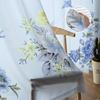 Flower Bird Leaf Sheer Curtains For Living Room Bedroom Kids Room Tulle Window Treatment Drapes