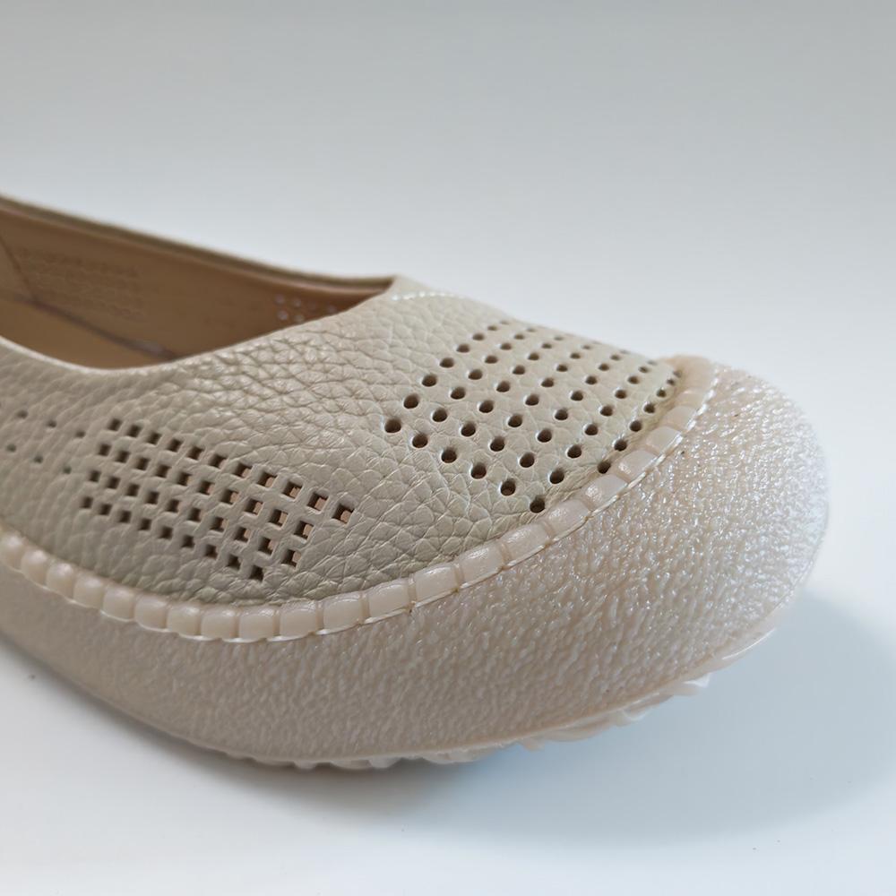 Genuine Leather Women Loafers Slip On Flats Cowhide Comfortable Soft Casual Shoes Daily Wear Black Beige Yellow Plus Size 41