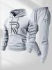 European Unisex Casual Hoodie & Sports Suit Set