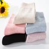 1 Pairs Winter Warm Wool Women Socks  Thicken Plush Solid Color Christmas Against Cold Snow Soft Therma Sleep Sock