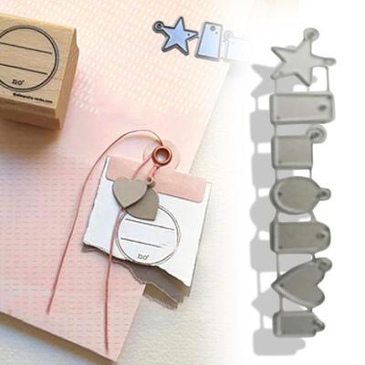 Małe wisiorki wykrojniki do metalu szablony do scrapbookingu na papier do albumów DIY dekoracja kart podarunkowych wykrojniki