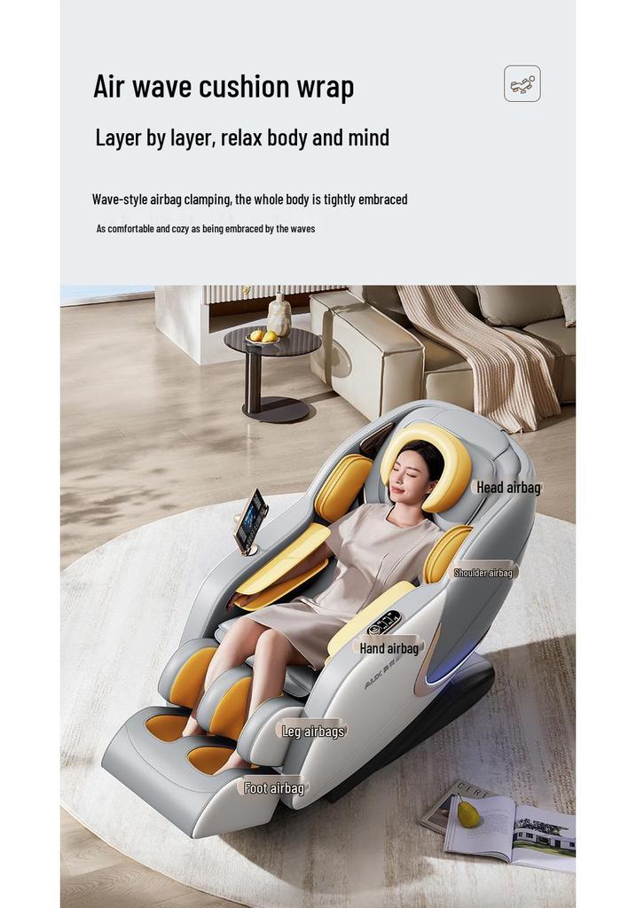 Smart AI Full Body Massage Chair with Kneading & Heated Compression