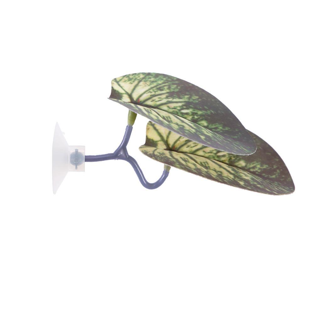 Plastic Betta Fish Rest Leaf Simulated Lotus Leaves/Artificial Leaf Suction Cup Fish Spawning Ornamental Plant