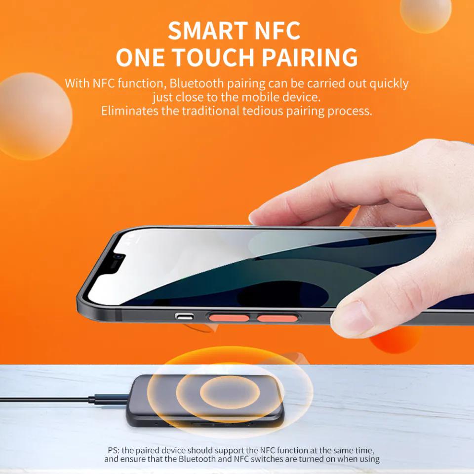 Bluetooth 5.1 Transmitter Receiver NFC TF Card Wireless Adapter Dongle 3.5mm AUX for PC Headphones Stereo Car HIFI Audio