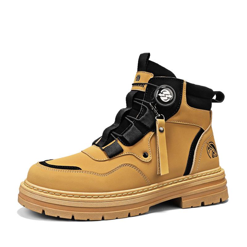 Martin Boots Winter New Wear-resistant Boots British Casual Shoes Rhubarb Boots