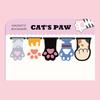 5Pcs Cute Cartoon Cat Claw Cloud Magnetic Bookmarks Creative Foldable Magnet Book Pages Holder Student Stationery Teacher Gifts