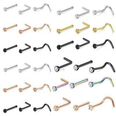 Nasenring aus Edelstahl - Stilvoller Nasenstecker Piercing Schmuck