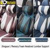 Memory Foam Neck and Lumbar Support Set for Geely Xingyue L: Seat Covers, Headrest, and Backrest